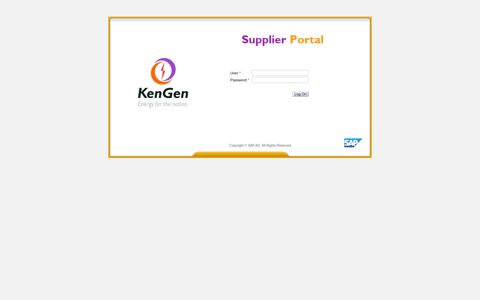 SAP NetWeaver Portal - KenGen