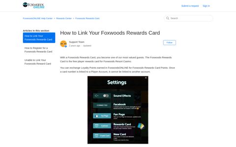 How to Link Your Foxwoods Rewards Card ...