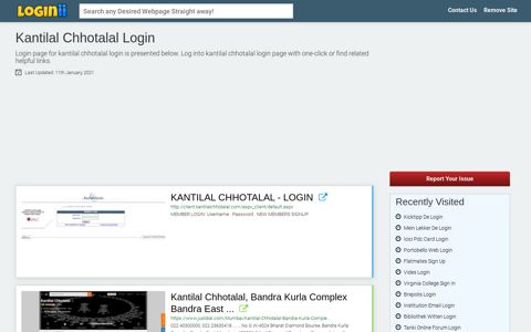 Kantilal Chhotalal Login - Loginii.com