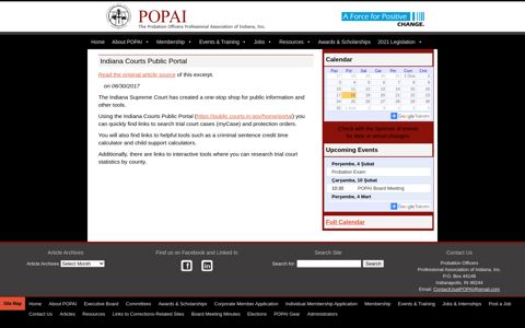 Indiana Courts Public Portal | POPAI