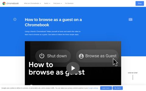 How to Browse as a Guest - Google Chromebooks