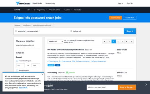 Esignal efs password crack Jobs, Employment | Freelancer