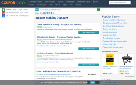 Indirect Mobility Discount - 11/2020 - Couponxoo.com