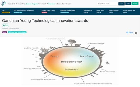 Gandhian Young Technological Innovation awards