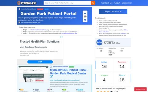 Garden Park Patient Portal