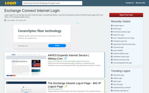 Exchange Connect Internet Login - Loginii.com