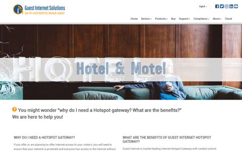 Hotel & Motel - Guest Internet Hotspot