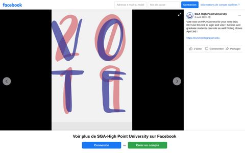 SGA-High Point University - Facebook
