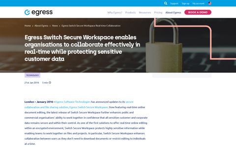 Egress Switch Secure Workspace