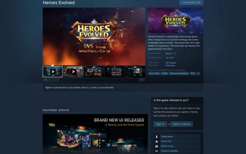 Heroes Evolved on Steam