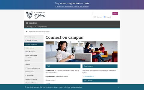 Connect on campus - IT Services, The University of York
