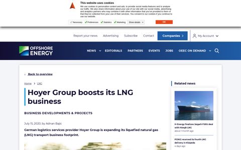 Hoyer Group boosts its LNG business - Offshore Energy