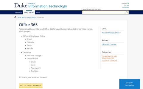 Office 365 | Duke University OIT
