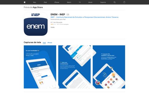 ‎ENEM - INEP na App Store