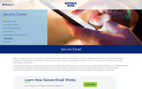 Secure Email | Republic Bank