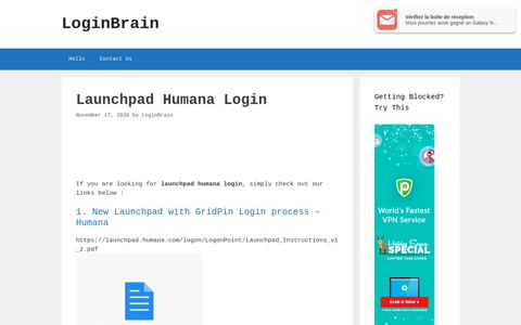 Launchpad Humana New Launchpad With Gridpin Login ...