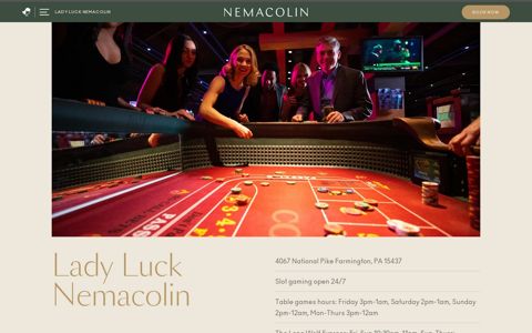 Casino in PA | Lady Luck Casino Nemacolin | Pennsylvania ...