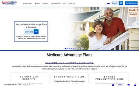 Medicare Advantage for South Carolina at Americas 1st Choice