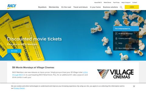 Cheap Movie Tickets for RACV Members | Member Discounts ...