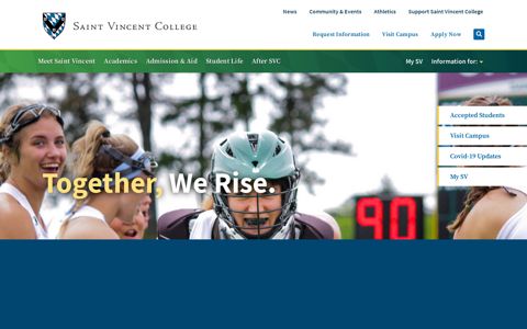 Saint Vincent College: Together, We Rise. | Latrobe, PA ...