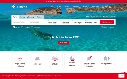 Malta Flights – Book your Flights to Malta with Air Malta
