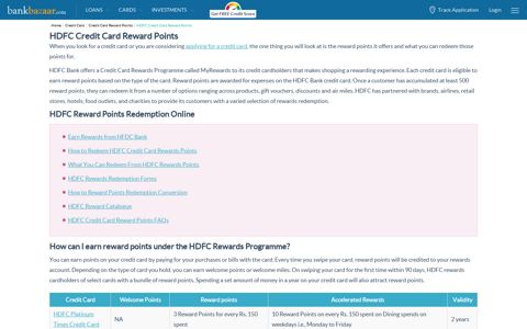 HDFC Credit Card Reward Points - Know How to Earn ...