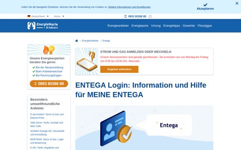 ENTEGA Login: Information und Hilfe für MEINE ENTEGA
