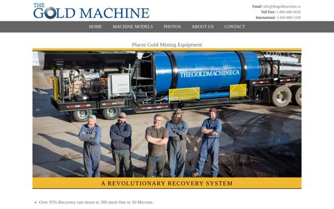 The Gold Machine: Placer Gold Mining Machines