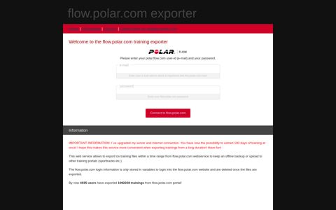 Polar Flow training exporter