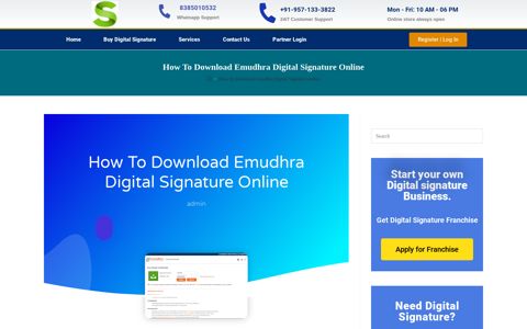 How To Download emudhra Digital Signature online ...