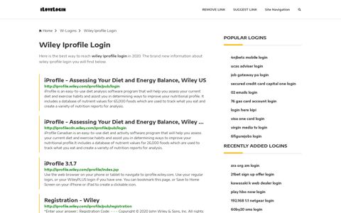 Wiley Iprofile Login ❤️ One Click Access - iLoveLogin