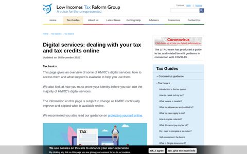 Digital services: dealing with your tax and tax credits online ...