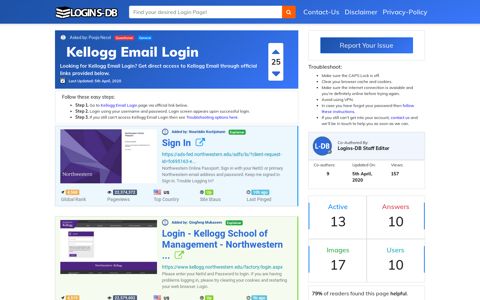 Kellogg Email Login - Logins-DB