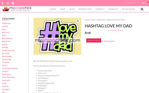 Hashtag love my dad – My Scrap Chick