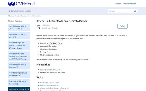 How to Use Rescue Mode on a Dedicated Server – Articles