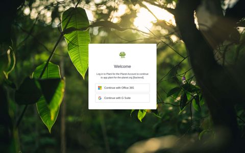 Login | Trillion Tree Campaign - Plant-for-the-Planet