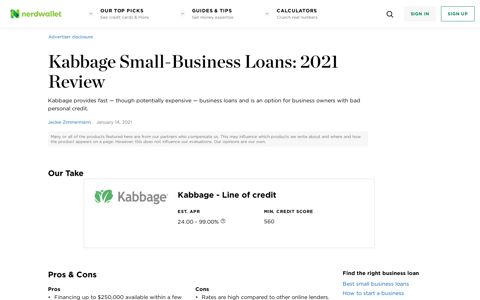 Kabbage Small-Business Loans: 2020 Review - NerdWallet