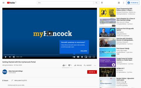 Getting Started with the myHancock Portal - YouTube