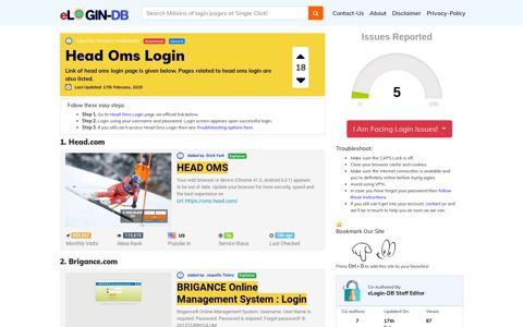 Head Oms Login - A database full of login pages from all over ...
