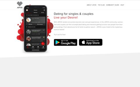 The dating app for singles & couples - JOYCE
