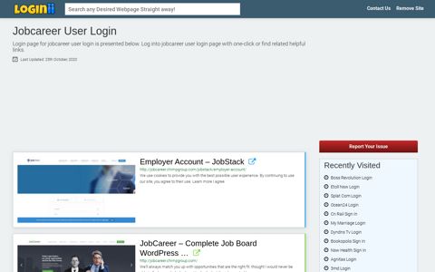 Jobcareer User Login | Accedi Jobcareer User - Loginii.com