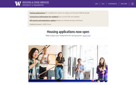 UW HFS: Housing & Food Services