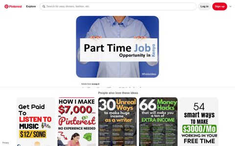 Online Part Time PTC jobs in Kenya - Public Likes ... - Pinterest