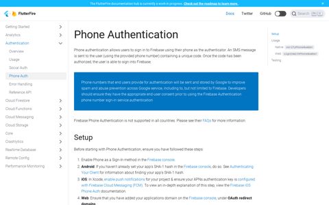 Phone Authentication | FlutterFire