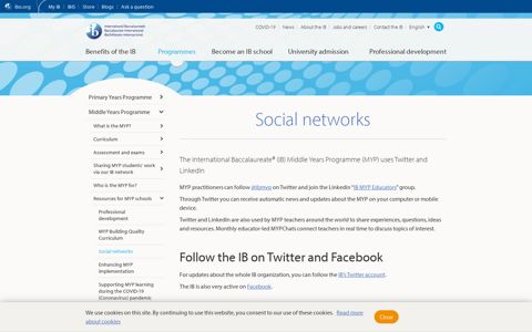 Social networks for MYP | International Baccalaureate ...