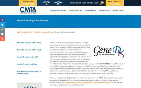 Genetic Testing from GeneDX - Charcot–Marie–Tooth ...