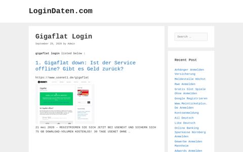 Gigaflat - Gigaflat Down: Ist Der Service Offline? Gibt Es Geld ...