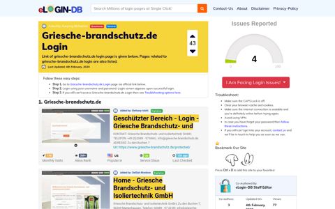Griesche-brandschutz.de Login - eLogin-DB