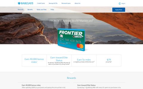 FRONTIER Airlines World Mastercard® | Travel Rewards ...
