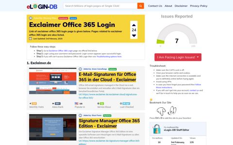 Exclaimer Office 365 Login